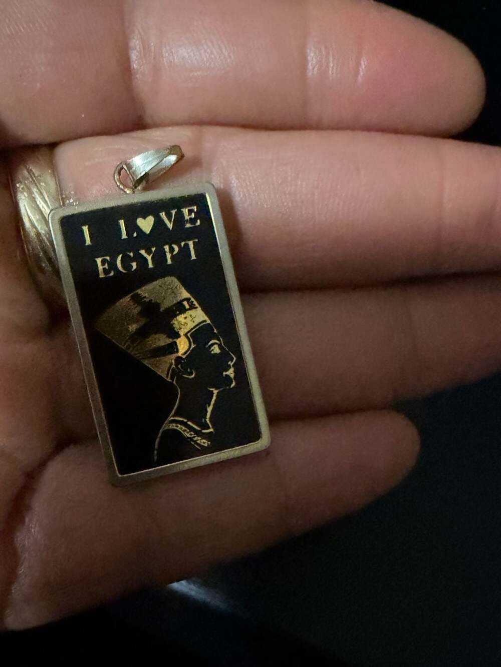 Vintage Egyptian Revival Nefertiti Pendant